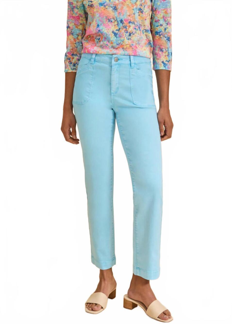 NEW FDJ olivia straight ankle jean in blue